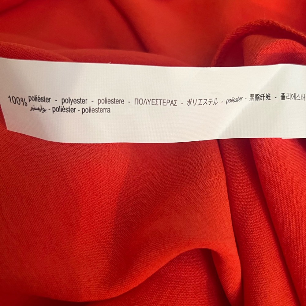 Zara Red Ruffles Long Dress - Picture 11 of 14